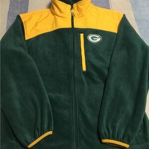 Green Bay Packers Fleece Jacket - Green and Yellow